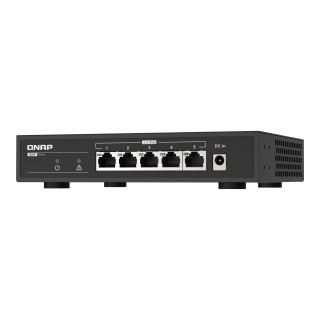 QNAP | 5 port 2.5Gbps Auto Negotiation (2.5G/1G/100M) | QSW-1105-5T | Unmanaged | Desktop | 1 Gbps (RJ-45) ports quantity 5 | SFP ports quantity | PoE ports quantity | PoE+ ports quantity | Power supply type | month(s)