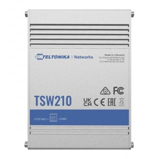 Teltonika | Switch | TSW210 | Unmanaged | Wall mountable | 1 Gbps (RJ-45) ports quantity 8 | SFP ports quantity 2 | 24 month(s)