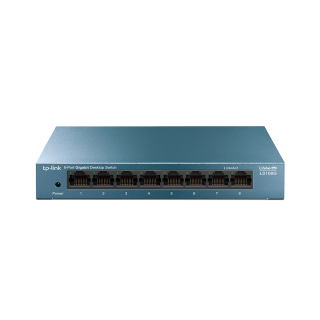 TP-LINK | 8-Port 10/100/1000Mbps Desktop Network Switch | LS108G | Unmanaged | Desktop | Power supply type External