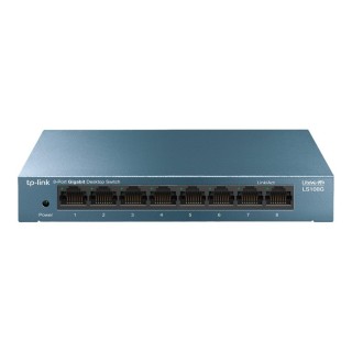 TP-LINK | 8-Port 10/100/1000Mbps Desktop Network Switch | LS108G | Unmanaged | Desktop | Power supply type External