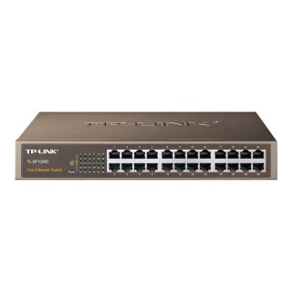 TP-LINK | Switch | TL-SF1024D | Unmanaged | Desktop/Rackmountable | 10/100 Mbps (RJ-45) ports quantity 24 | Power supply type External