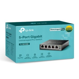 TP-LINK | Switch | TL-SG105E | Web managed | Wall mountable | 1 Gbps (RJ-45) ports quantity 5 | Power supply type External | 36 month(s)
