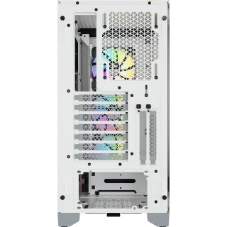 Corsair | Tempered Glass Mid-Tower ATX Case | iCUE 4000X RGB | Side window | White | Mid-Tower | Power supply included No | ATX