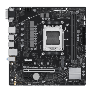 Asus | PRIME A620M-E | Processor family AMD | Processor socket AM5 | DDR5 DIMM | Memory slots 2 | Supported hard disk drive interfaces SATA