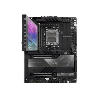 Asus | ROG CROSSHAIR X670E HERO | Processor family AMD | Processor socket AM5 | DDR5 DIMM | Memory slots 4 | Supported hard disk drive interfaces 	SATA