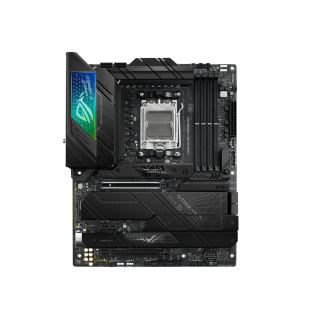 Asus | ROG STRIX X670E-F GAMING WIFI | Processor family AMD | Processor socket AM5 | DDR5 DIMM | Memory slots 4 | Supported hard disk drive interfaces 	SATA