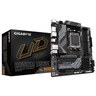 Gigabyte | B650M DS3H 1.0 M/B | Processor family AMD | Processor socket AM5 | DDR5 DIMM | Memory slots 4 | Supported hard disk drive interfaces 	SATA