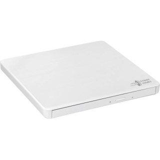 H.L Data Storage | Ultra Slim Portable DVD-Writer | GP60NW60 | Interface USB 2.0 | DVD±R/RW | CD read speed 24 x | CD write speed 24 x | White | Desktop/Notebook