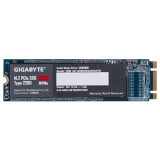 Gigabyte | GP-GSM2NE8256GNTD | 256 GB | SSD form factor | SSD interface M.2 NVME | Read speed 1200 MB/s | Write speed 800 MB/s