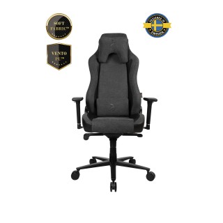 Arozzi mm | Vento Polyurethane; Soft Fabric; Metal; Aluminium | Vernazza Vento Gaming Chair Dark Grey