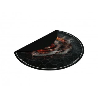 Genesis Tellur 400 Round Lava Floor Mat | Black