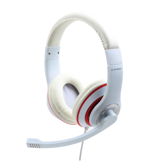 Gembird | Stereo Headset | MHS 03 WTRD | 3.5 mm | Headset | White with Red Ring