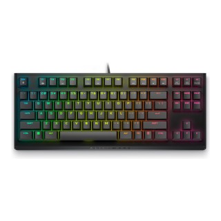 Dell Alienware Tenkeyless AW420K | Gaming Keyboard | Wired | EN | Dark Side of the Moon | CHERRY MX Red