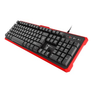 Genesis | Silicone Keyboard | RHOD 110 | Standard | Wired | RU | Black/Red