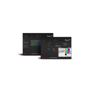 Genesis | THOR 210 RGB | Black | Gaming keyboard | Wired | RGB LED light | US | 1.60 m | Hybrid