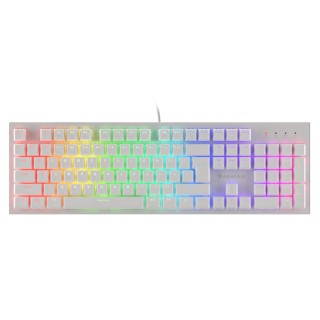 Genesis | THOR 303 | White | Gaming keyboard | Wired | RGB LED light | US | 1.8 m | Brown Switch