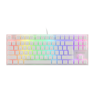Genesis | THOR 303 TKL | White | Gaming keyboard | Wired | RGB LED light | US | 1.8 m | Brown Switch
