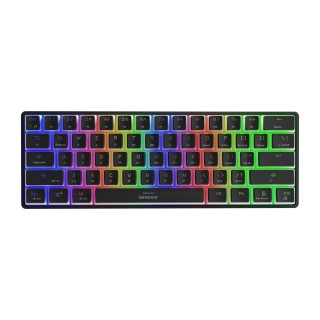 Genesis | THOR 660 RGB | Black | Mechanical Gaming Keyboard | Wireless | RGB LED light | US | Bluetooth | USB Type-C | 588 g | Gateron Brown
