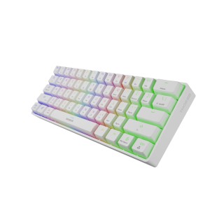 Genesis | THOR 660 RGB | White | Mechanical Gaming Keyboard | Wireless | RGB LED light | US | Bluetooth | USB Type-C | 588 g | Gateron Brown