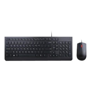 Lenovo | Essential | Essential Wired Keyboard and Mouse Combo - Lithuanian | Black | Keyboard and Mouse Set | Wired | EN/LT | Black
