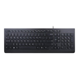 Lenovo | Essential | Essential Wired Keyboard - US Euro | Standard | Wired | US | 1.8 m | Black | Wired | 570 g