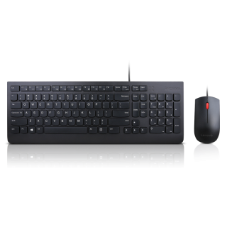 Lenovo | Black | Essential | Essential Wired Keyboard and Mouse Combo - Lithuanian | Keyboard and Mouse Set | Wired | EN/LT | Black