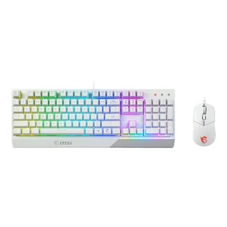 MSI | Vigor GK30 COMBO WHITE | Keyboard and Mouse Set | Wired | Mouse included | US | White