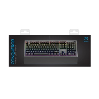 NOXO | Conqueror | Black | Gaming keyboard | Wired | Mechanical | EN/RU | m | 1190 g | Blue Switches