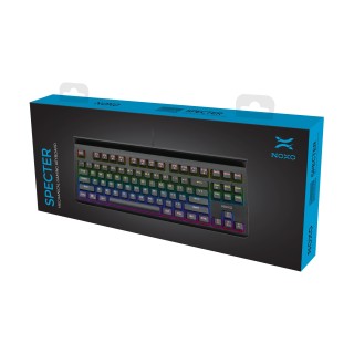 NOXO | Specter | Black | Gaming keyboard | Wired | Mechanical | EN/RU | 650 g | Blue Switches