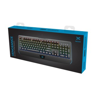 NOXO | Vengeance | Gaming keyboard | Mechanical | EN/RU | Black | Wired | m | 920 g | Blue Switches