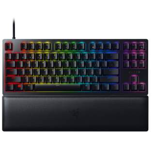Razer | Huntsman V2 Tenkeyless | Black | Gaming keyboard | Wired | Optical Gaming Keyboard | RGB LED light | RU | Linear Red Switch
