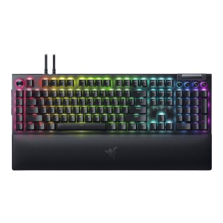 Razer | Mechanical Gaming Keyboard | BlackWidow V4 Pro | Gaming Keyboard | RGB LED light | US | Wired | Black | Numeric keypad | Green Switches