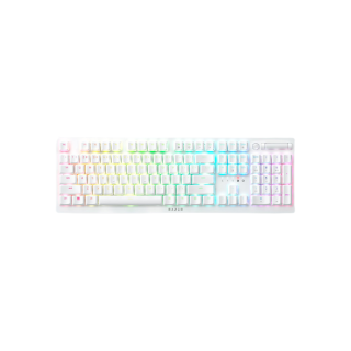 Razer | Optical Gaming Keyboard | Deathstalker V2 Pro | Gaming keyboard | Wireless | RGB LED light | US | White | Purple Switch | Wireless connection
