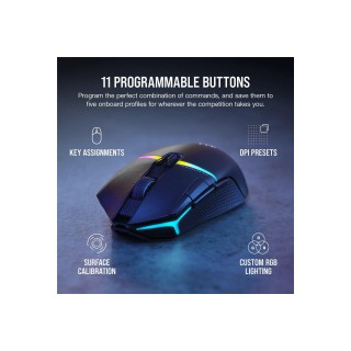 Corsair | Gaming Mouse | NIGHTSABRE RGB | Wireless | Bluetooth