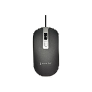 Gembird | Optical USB mouse | MUS-4B-06-BS | Optical mouse | Black/Silver