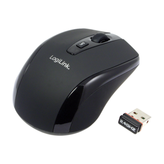 Logilink | Maus optisch Funk 2.4 GHz | 2.4GH wireless mini mouse with autolink | wireless | Black