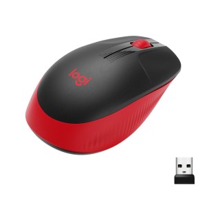 Logitech | Full size Mouse | M190 | Wireless | USB | Red
