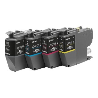 Brother LC421XLVAL Ink Cartridge Multipack | Brother Brother LC | LC421XLVAL | Brother LC421XL - 4-pack - XL - black