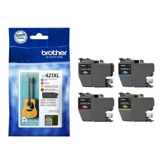 Brother LC421XLVAL Ink Cartridge Multipack | Brother Brother LC | LC421XLVAL | Brother LC421XL - 4-pack - XL - black