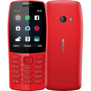 Nokia | 210 | Red | 2.4 " | TFT | 16 MB | N/A MB | Dual SIM | Bluetooth | 3.0 | USB version microUSB | Main camera 0.3 MP | 1020 mAh