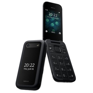 Nokia | 2660 Flip | Yes | Unisoc | Black | 2.8 " | TFT LCD | 0 GB | Dual SIM | Nano-SIM | Bluetooth | 4.2 | Main camera 0.3 MP | 1450  mAh