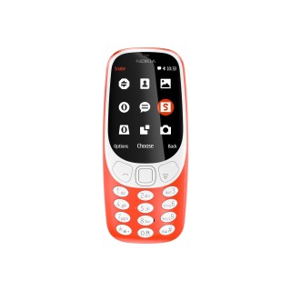 Nokia | 3310 (2017) | Red | 2.4 " | TFT | 240 x 320 | N/A MB | 16 MB | Dual SIM | Micro-SIM | Bluetooth | 3.0 | USB version microUSB 2.0 | Built-in camera | Main camera 2 MP | 1200 mAh