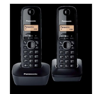 Panasonic | Cordless | KX-TG1612FXH | Built-in display | Caller ID | Black | Conference call | Phonebook capacity 50 entries | Wireless connection