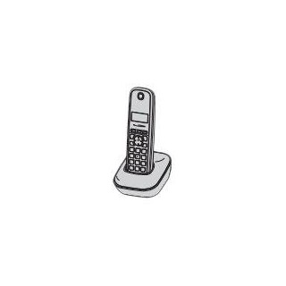 Panasonic | Cordless phone | KX-TG1911FXG | Built-in display | Caller ID | Black/Grey