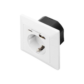 Digitus | Safety Plug for Flush Mounting with 1 x USB Type-C