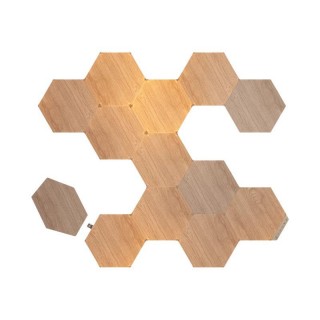 Nanoleaf Elements Wood Look Hexagons Starter Kit (13 panels) | Nanoleaf | Elements Wood Look Hexagons Starter Kit (13 panels) | W | Cool White + Warm White