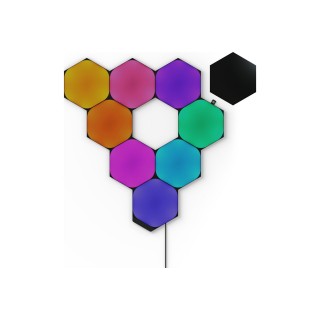 Nanoleaf Shapes Black Hexagons Starter Kit (9 panels) | Nanoleaf | Shapes Black Hexagons Starter Kit (9 panels) | 42 W | WiFi