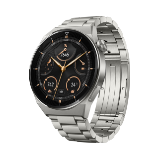 WATCH | GT 3 Pro (46 mm) | Smart watch | GPS (satellite) | AMOLED | Touchscreen | Activity monitoring 24/7 | Waterproof | Bluetooth | Titanium Gray Case with Titanium Strap
