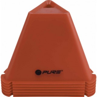 Pure2Improve | Triangle Cones Set of 6 | Red