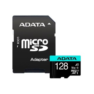 with Adapter | ADATA | Premier Pro | UHS-I U3 | 128 GB | micro SDXC | Flash memory class 10